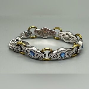 Brighton  Celestial Aries Silver Plated & Blue Rhinestone Bracelet